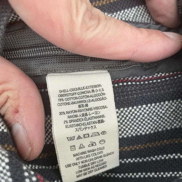 Free People Neuman Striped Shorts Gray Size 2 - Picture 3 of 5